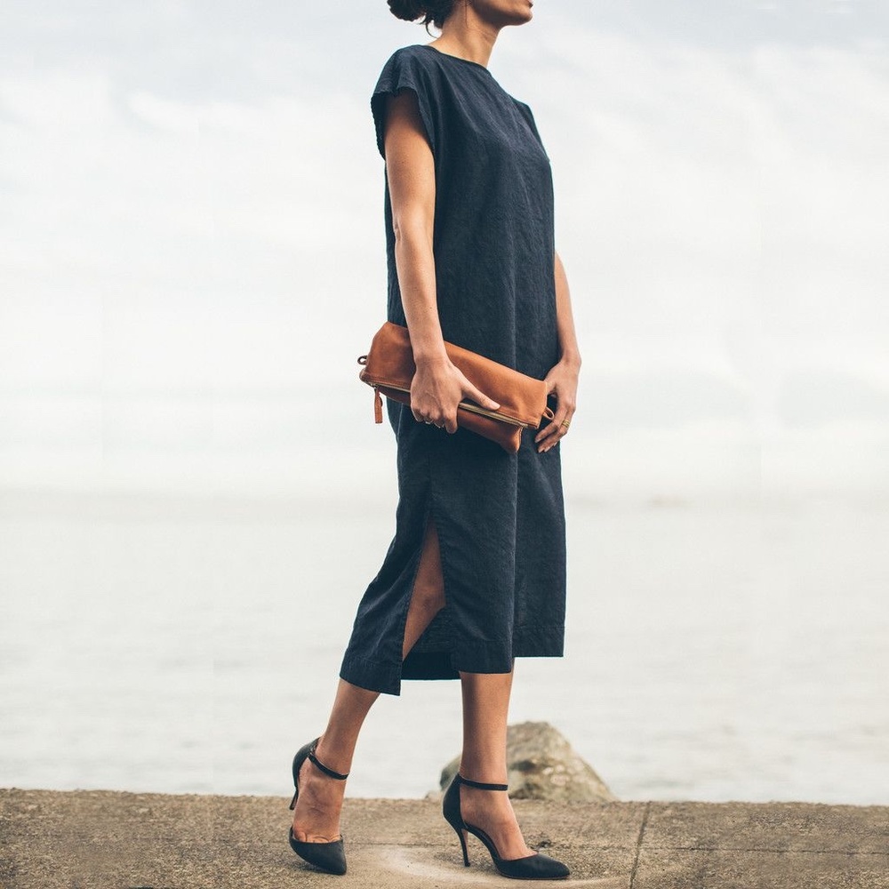 The Loma Dress in Navy by Taylor Stitch